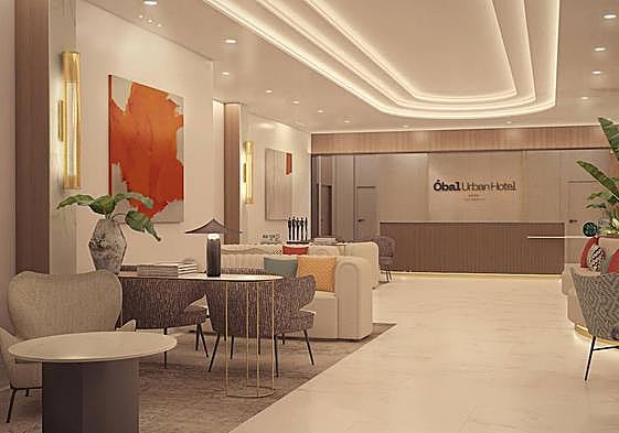 Vista del hall de uno de los establecimientos de la Costa del Sol.