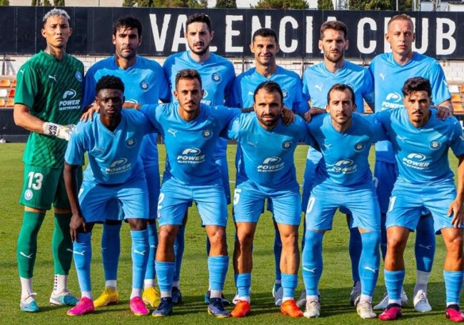 Un once inicial del Ibiza de esta temporada.