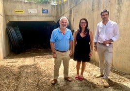 Los ediles de Agua y Medio Ambiente, este miércoles en la zona.