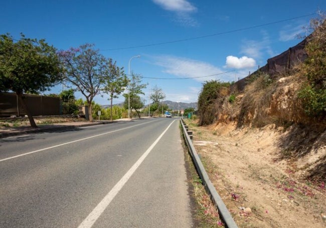 Imagen de la zona por la que discurrirá el nuevo tramo del carril bici de Nerja hasta Maro.