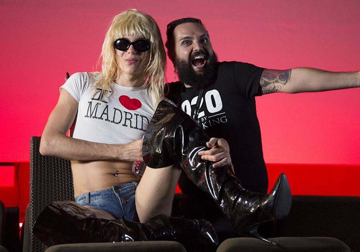 Samantha Hudson y Rafatal durante la grabación de 'Transuniversal'.