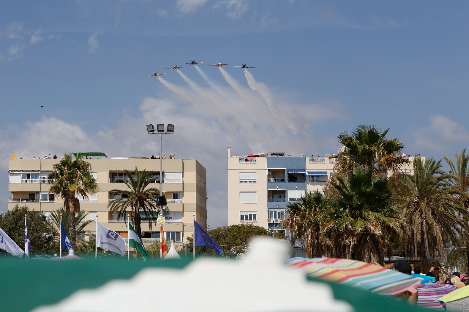 Un espectáculo de altos vuelos en Torre del Mar