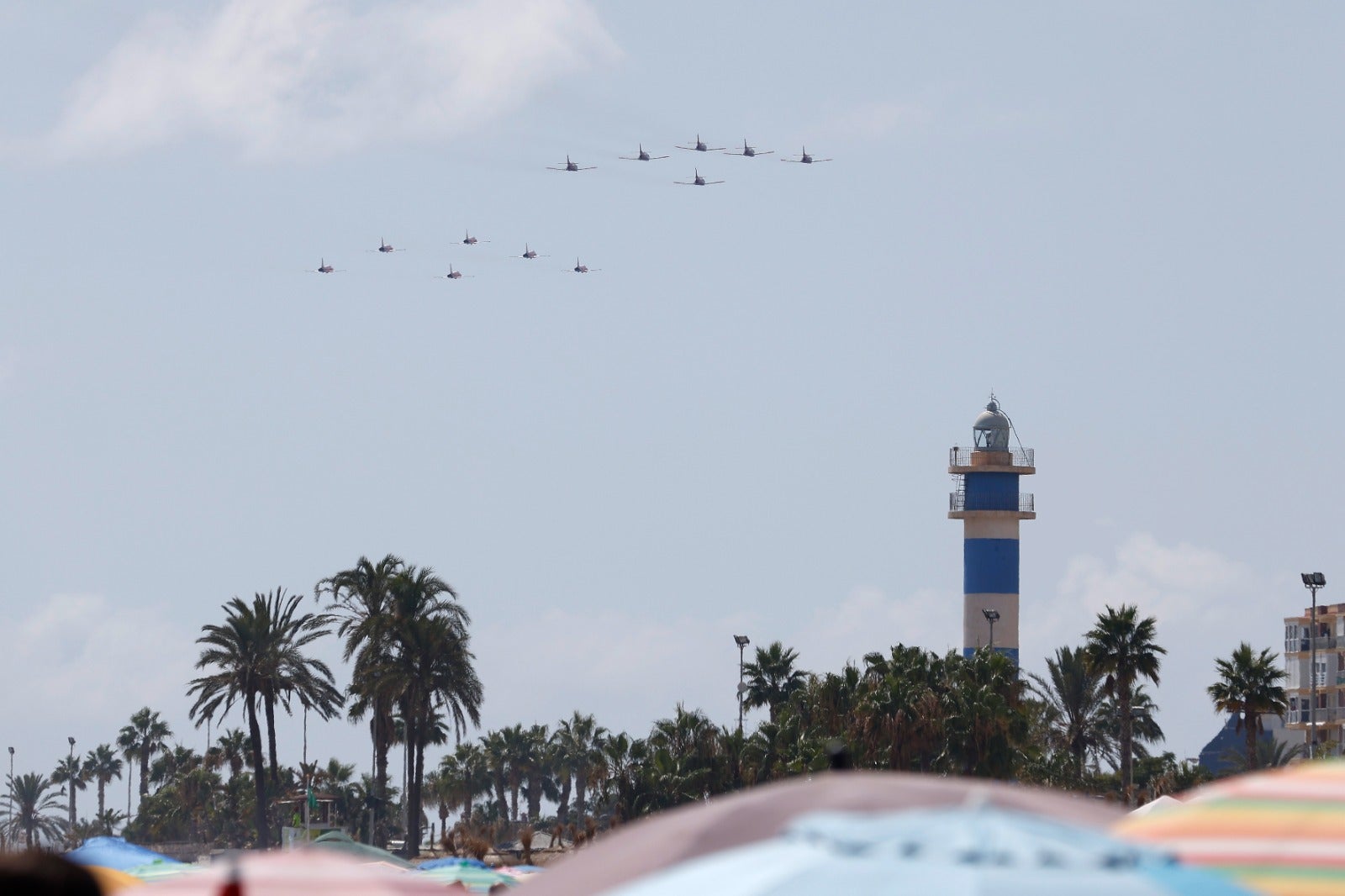 Un espectáculo de altos vuelos en Torre del Mar