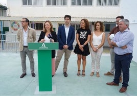 Visita de la delegada del Gobierno andaluz en Málaga, Patricia Navarro, a la Escuela Infantil de San Sebastián.