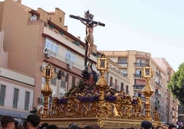 El Cristo del Amor irá sobre su trono procesional del Viernes Santo.