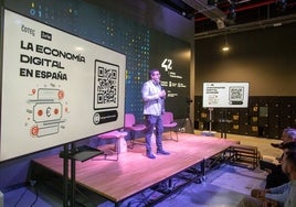 El director de Cotec, Jorge Barrero, en la presentación del estudio, ayer en 42 Málaga.