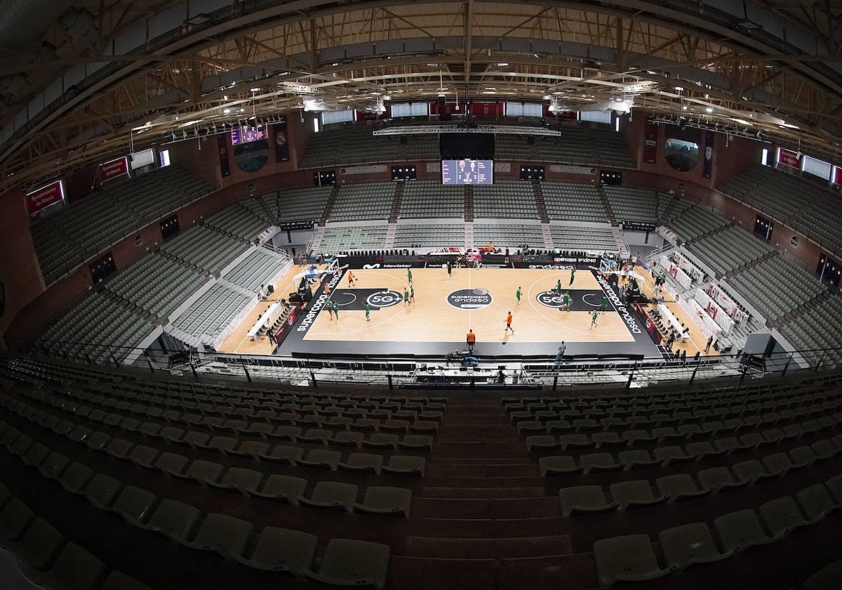 Panorámica del Palacio de los Deportes de Murcia.