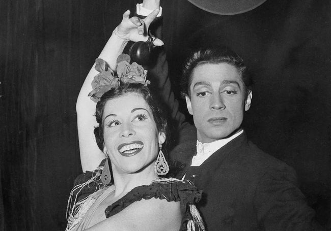 Rosario junto a Antonio 'El Bailarín'.