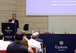 Pacheco, en la presentación de la nueva naviera de lujo Explora Journeys.