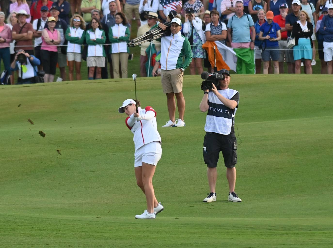 Primera jornada de la Solheim Cup de golf en Casares