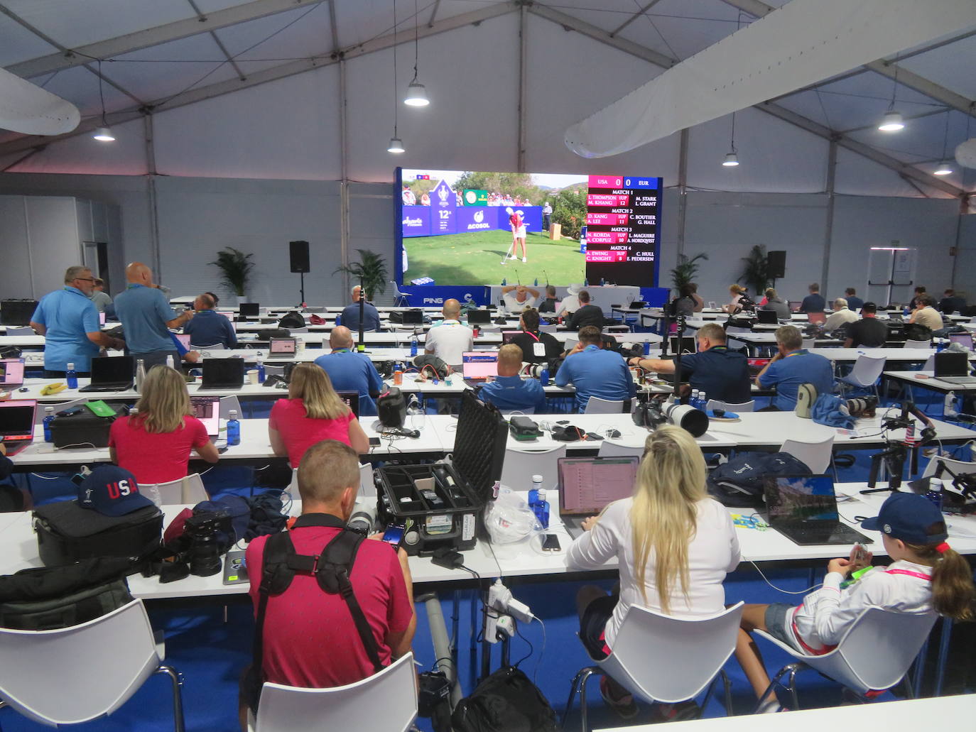 Primera jornada de la Solheim Cup de golf en Casares