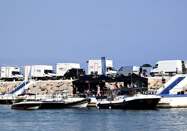 Rodaje de The Crown en Puerto Banús.