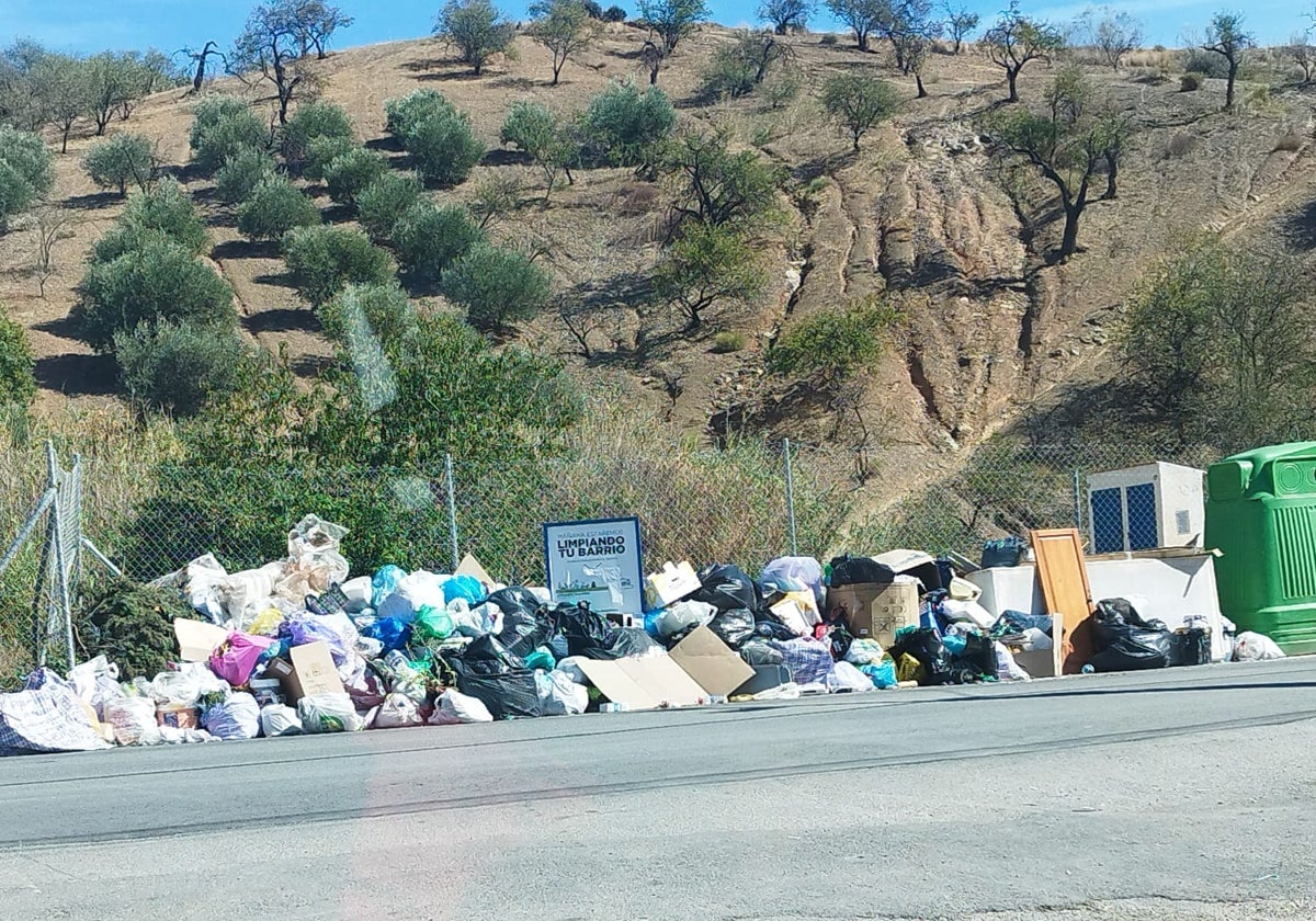 Vista de los desperdicios y basuras en el Puerto de la Torre.