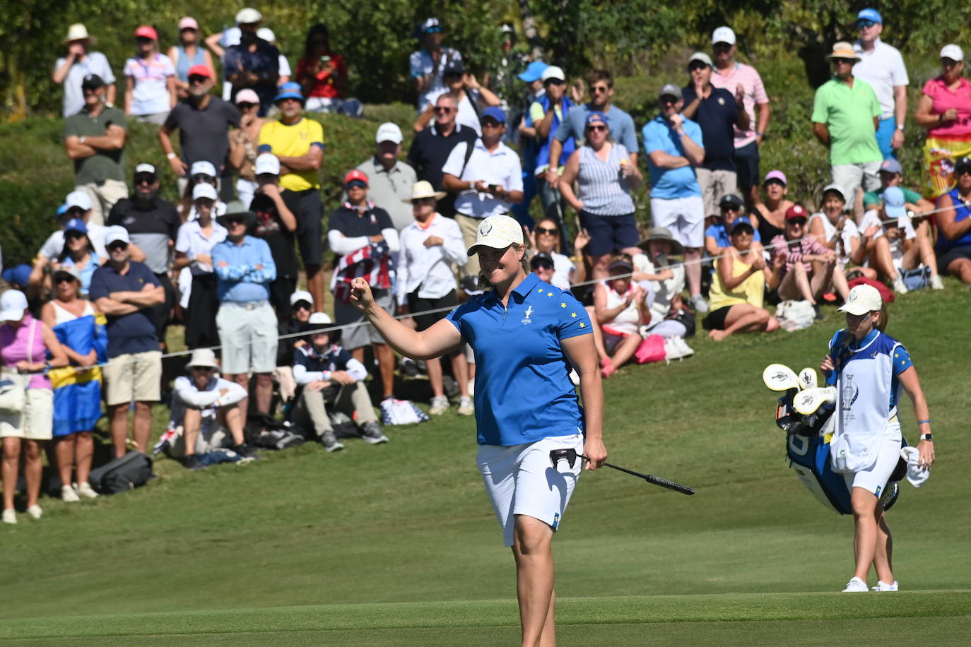 Las mejores imágenes del final de la Solheim Cup en Málaga