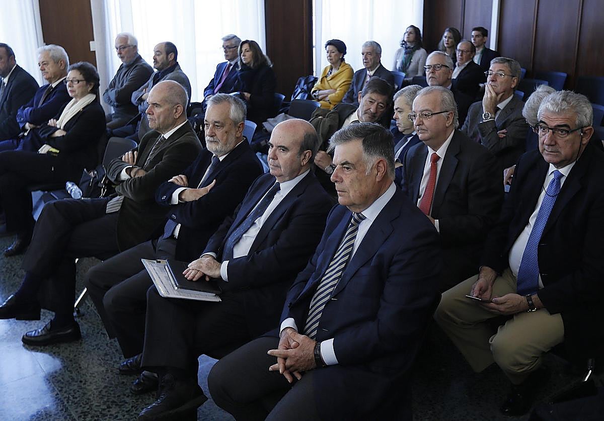 Imagen de archivo de una de las jornadas del juicio contra los ERE.