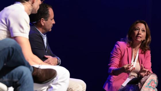 La delegada del Gobierno andaluz, Patricia Navarro, durante la clausura.