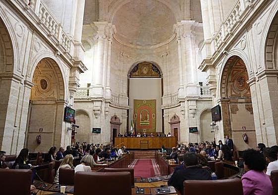 Vista general del Parlamento durante la votación.