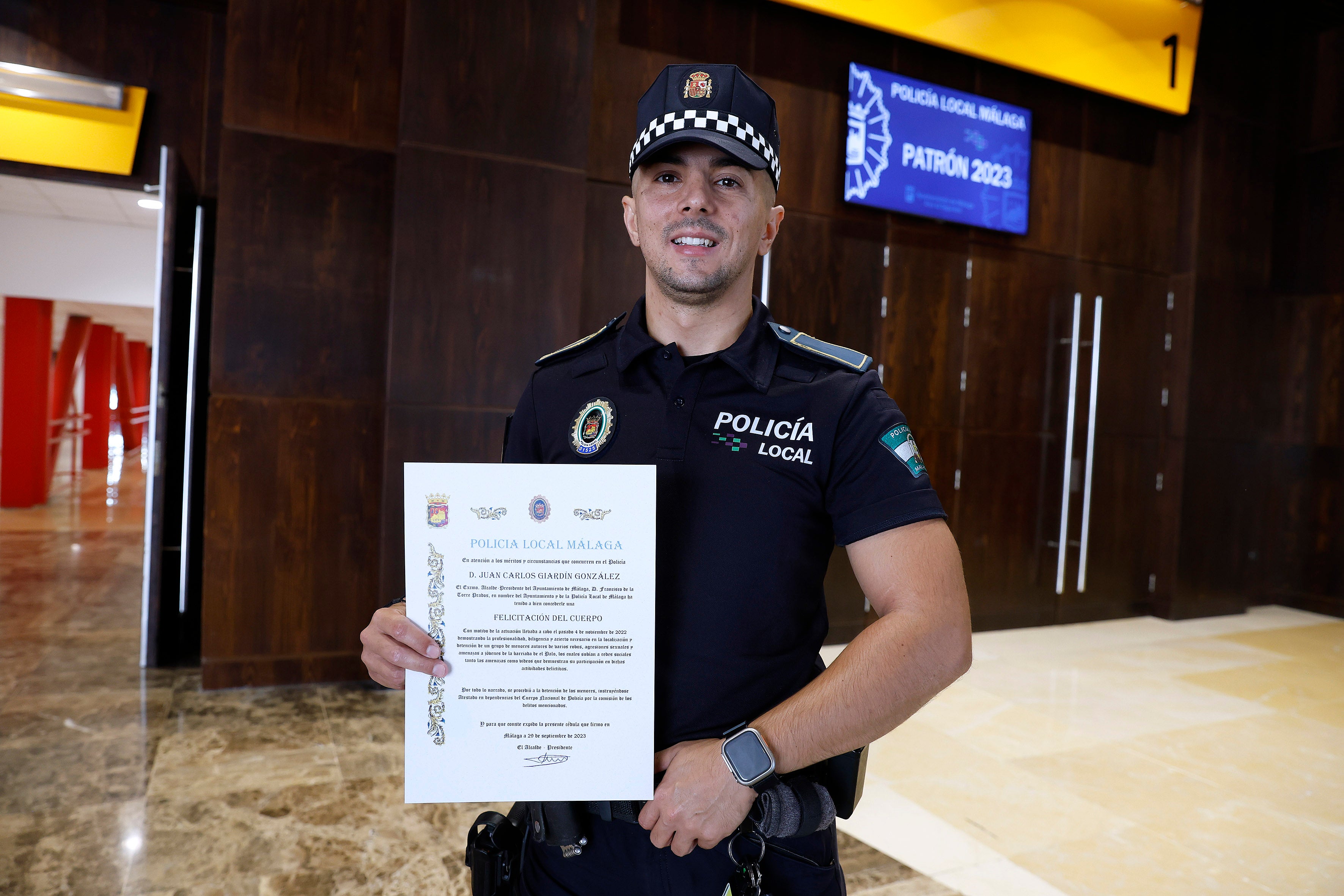 Reconocimiento a la Policía Local de Málaga