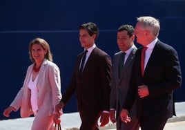 Ribera y Moreno, el pasado junio en un acto institucional en Algeciras.