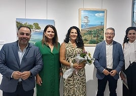 Acto de inauguración de la exposición en Rincón de la Victoria.