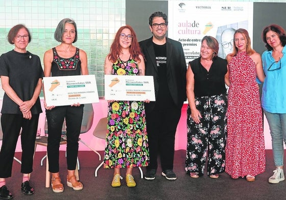 Isabel Bono, Marta Aranda, Lola Aranda, Ángela Ríos, Alberto Gómez, Pepa Maldonado y Elvira Mateos