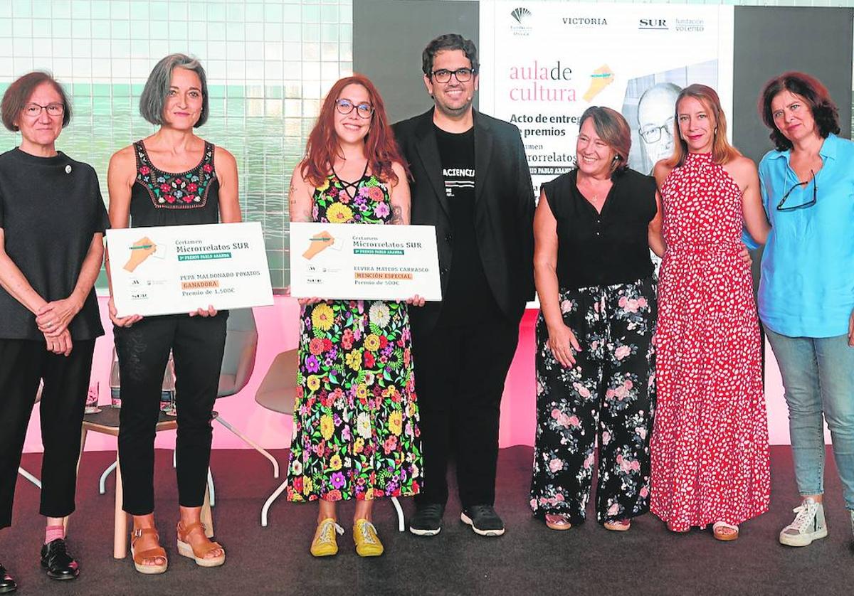 Isabel Bono, Marta Aranda, Lola Aranda, Ángela Ríos, Alberto Gómez, Pepa Maldonado y Elvira Mateos