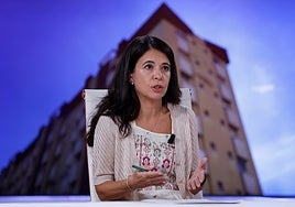 Violeta Aragón, anoche.