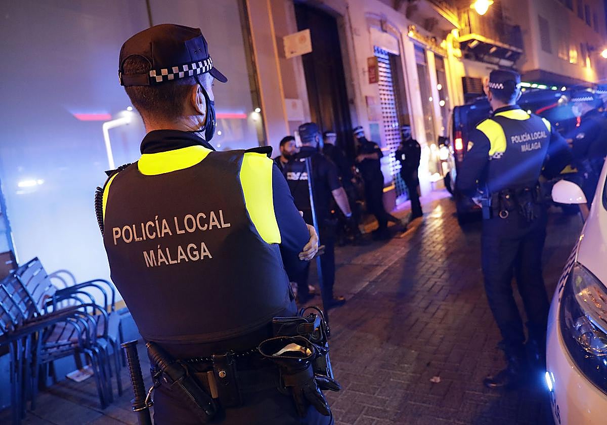 Imagen de archivo de agentes de la Policía Local de Málaga.