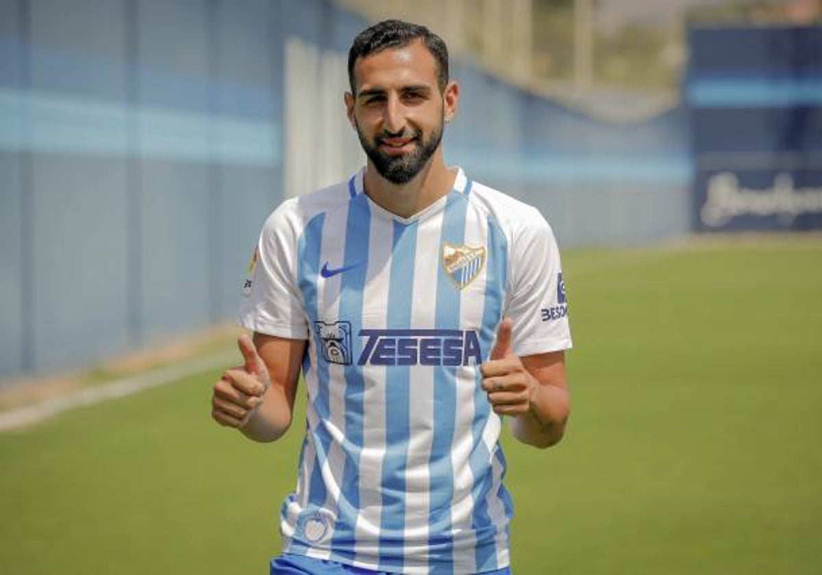 José Rodríguez como jugador del Málaga.