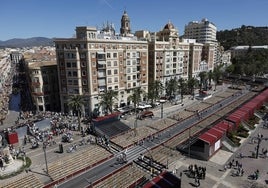 Recorrido oficial de la Semana Santa de Málaga.