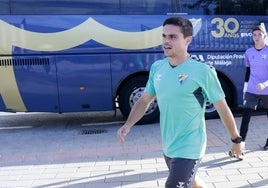 Sangalli, antes del entrenamiento del miércoles.