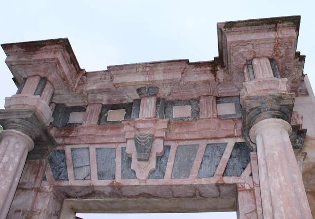 Detalle del único vestigio de este edificio histórico