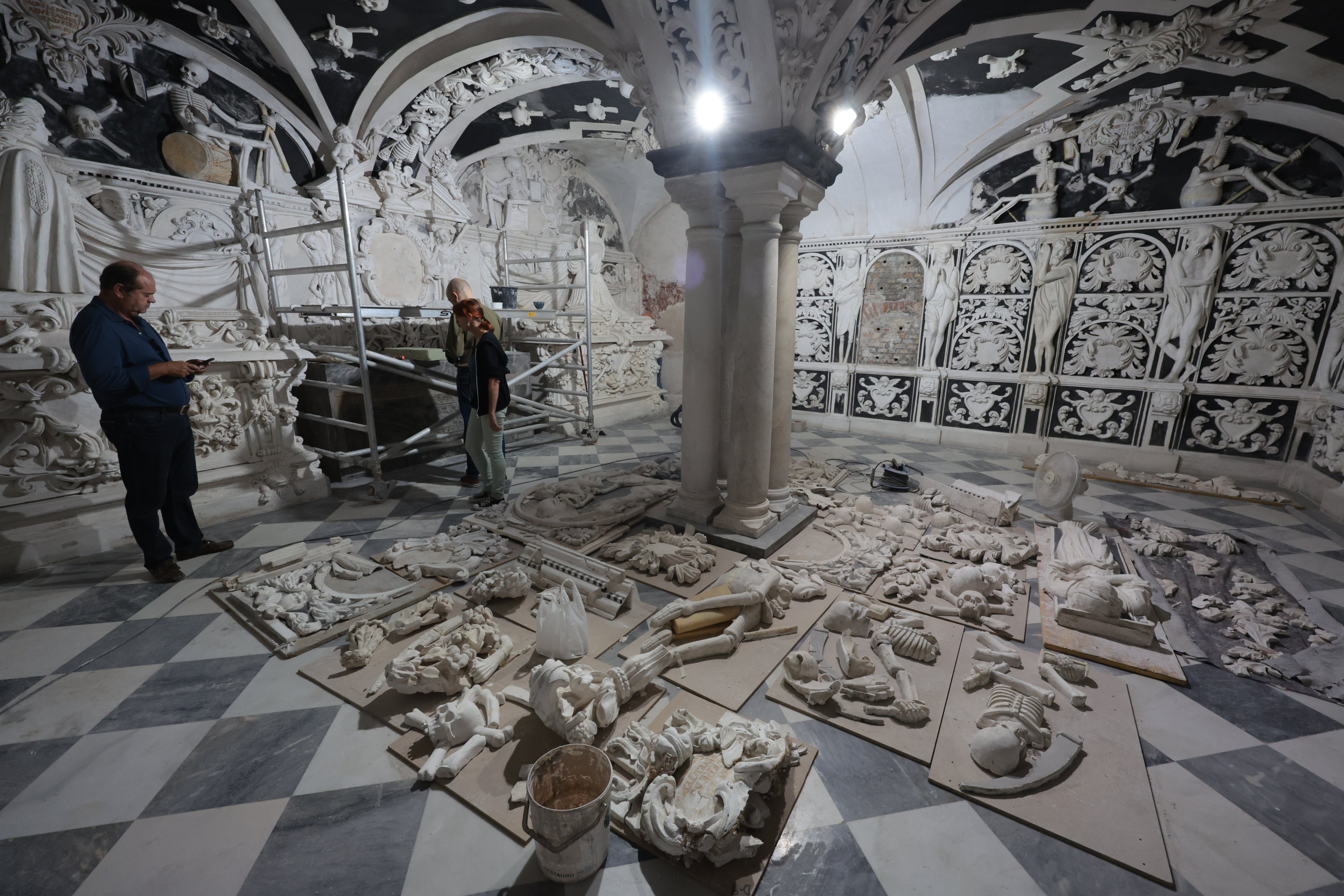 Restauración de la cripta del santuario de la Victoria