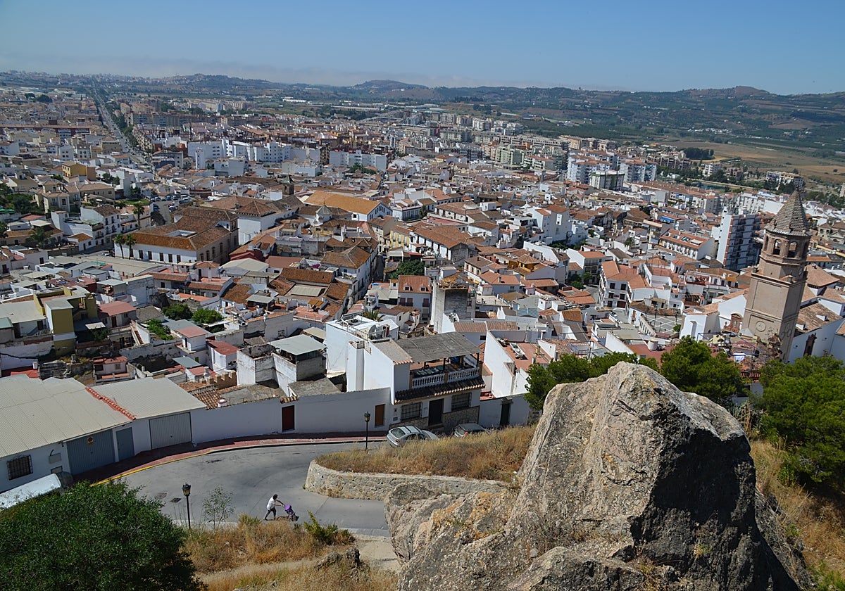 Panorámica del casco urbano veleño desde La Fortaleza.
