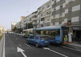 Una colisión entre dos autobuses en la avenida Juan XXIII se salda con cinco heridos