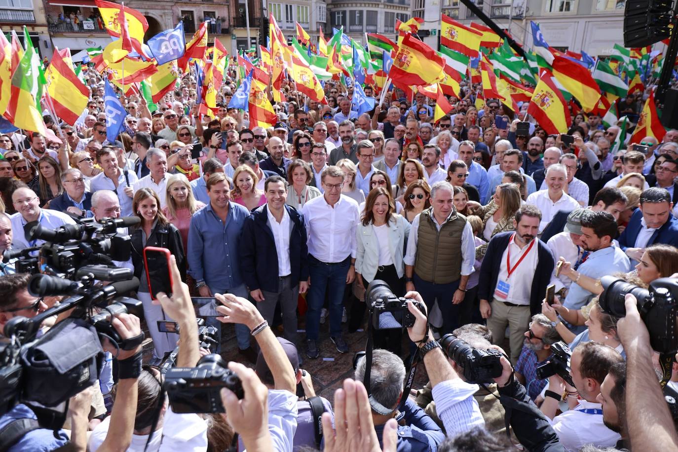 El PP reúne a 20.000 personas en Málaga contra la amnistía