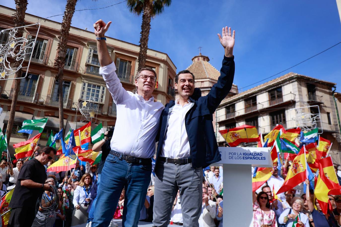 El PP reúne a 20.000 personas en Málaga contra la amnistía