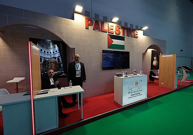 El expositor de Palestina en la WTM.