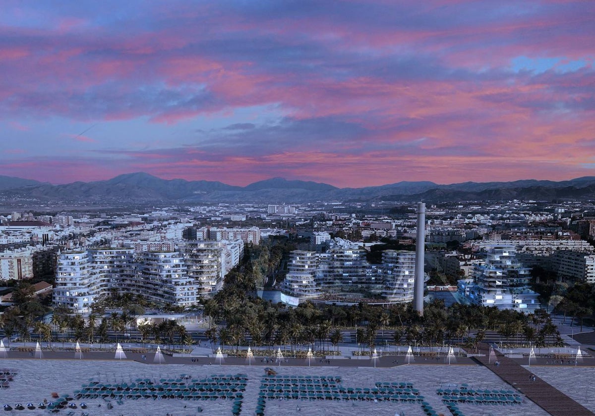 Recreación del proyecto urbanístico para transformar los suelos de La Térmica.