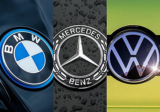 Algunos de los logos de las firmas automovilísticas alemanas.