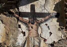 El Cristo del Amor entre ruinas se convierte en lugar de peregrinación