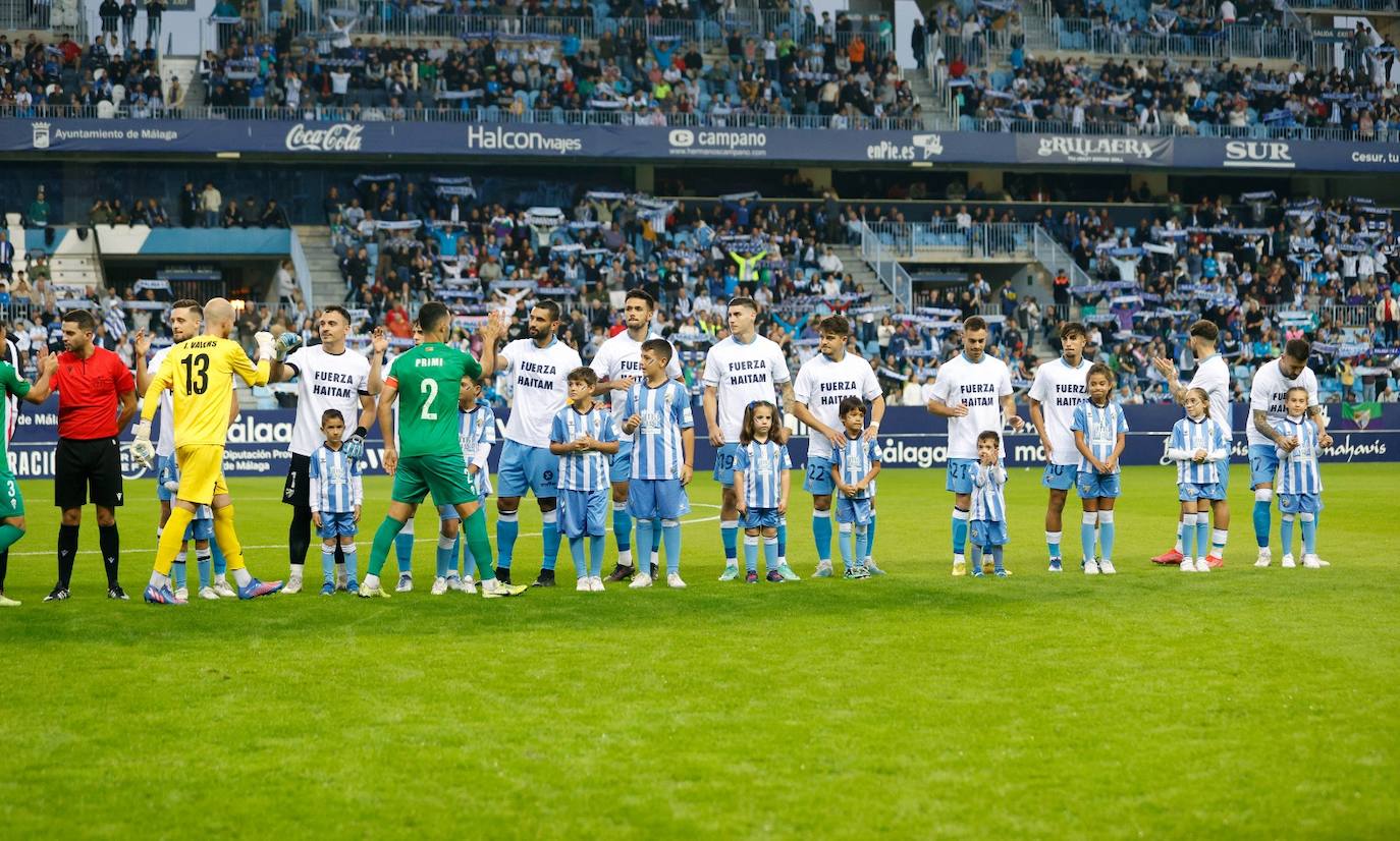 El Málaga-Alcoyano en La Rosaleda, en imágenes