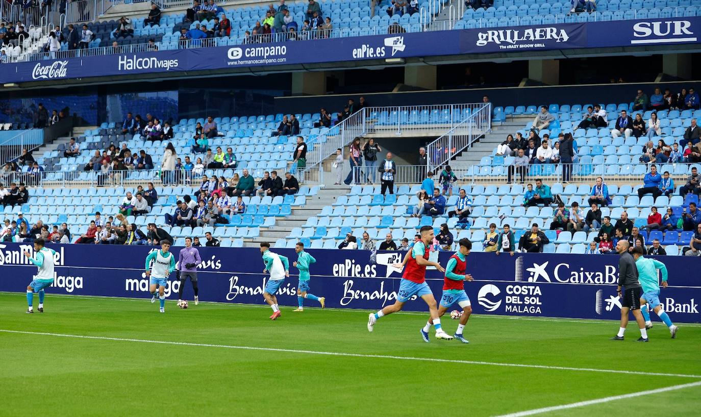 El Málaga-Alcoyano en La Rosaleda, en imágenes