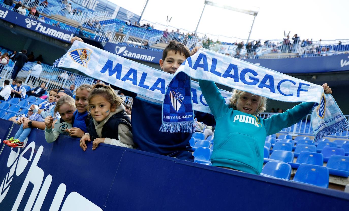 El Málaga-Alcoyano en La Rosaleda, en imágenes