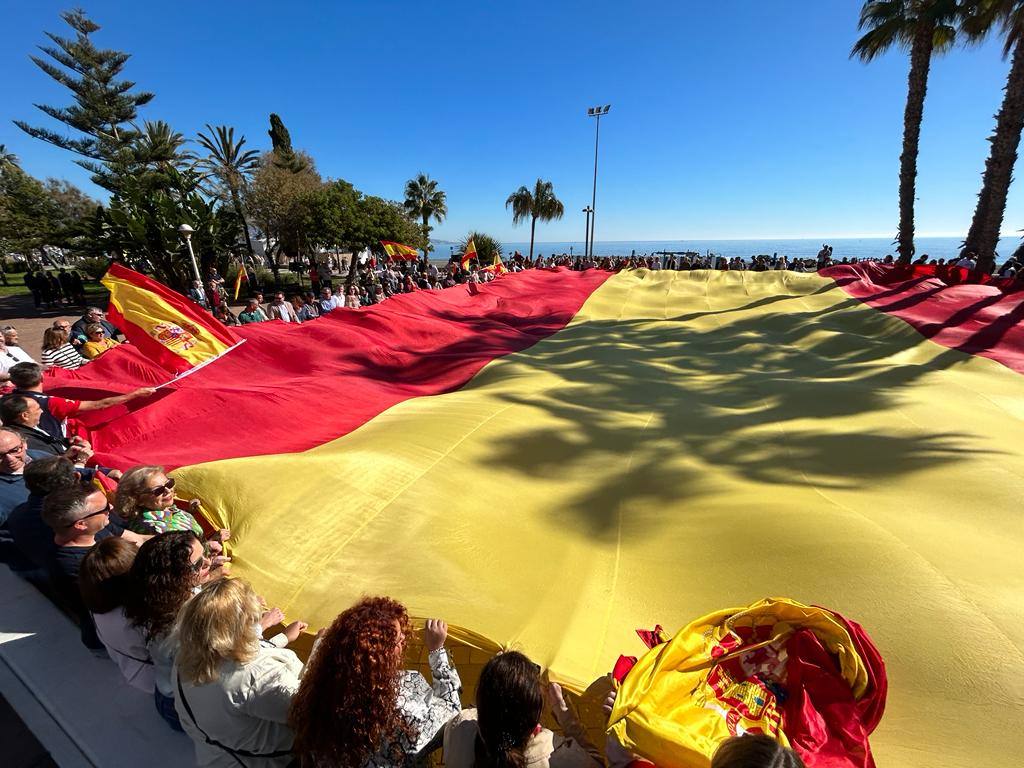 Protesta contra la amnistía en Vélez-Málaga