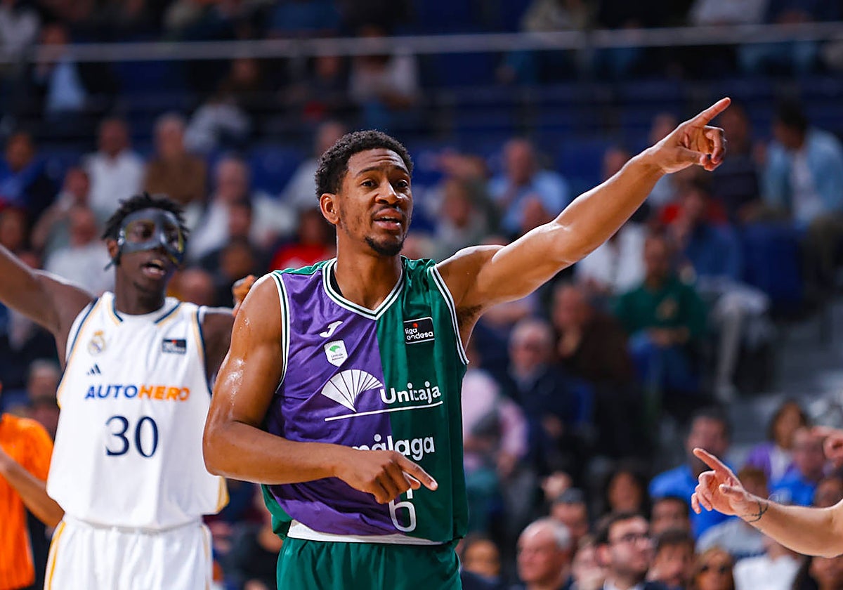Kameron Taylor, durante el partido del domingo ante el Real Madrid.