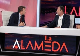 Ignacio López y Manolo Castillo, este jueves, en 'La Alameda'.