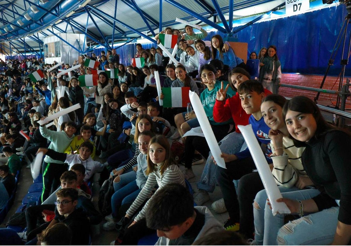 Alumnos del IES Virgen de la Caridad de Loja.