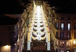 Málaga inaugura su alumbrado de Navidad 2023
