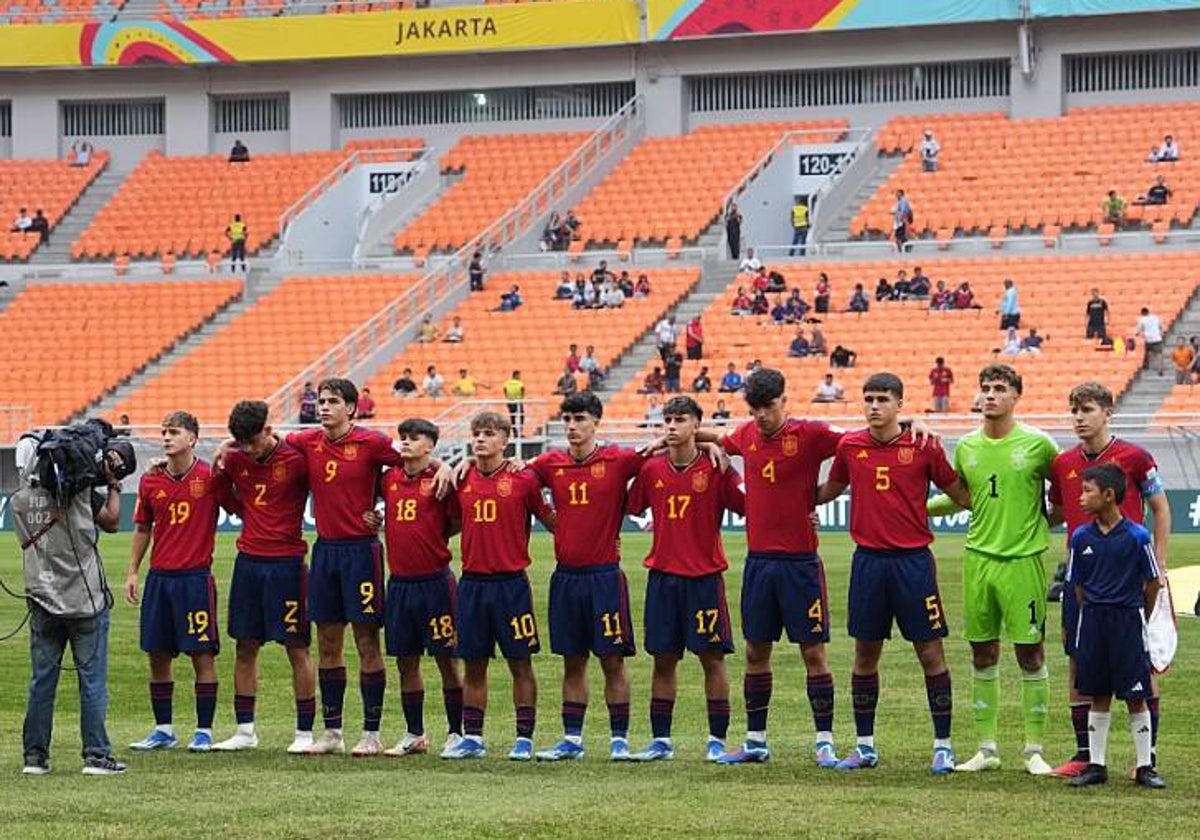 El once de José Lana para el partido ante Alemania.